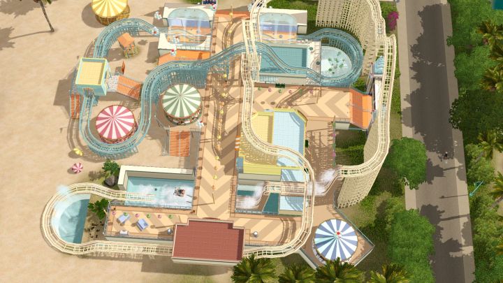 The Sims 3 Roaring Heights World: Boardwalk Top View