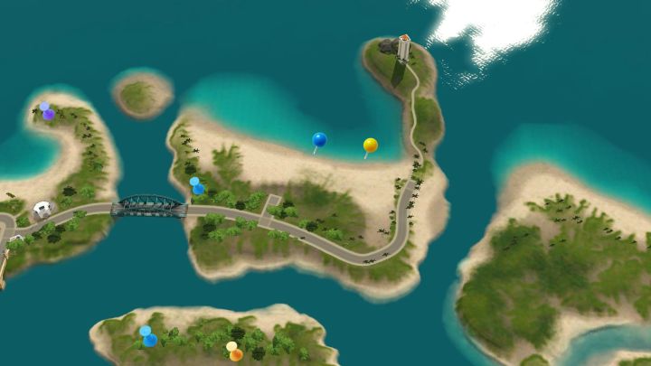 Roaring Heights collectible map near the lighthouse