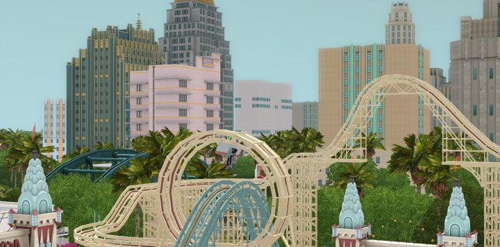 The Sims 3 Roaring Heights World: Rollercoaster Loop