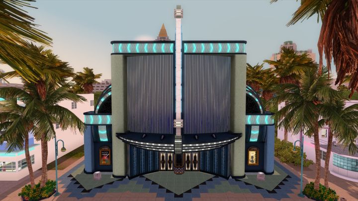 The Sims 3 Roaring Heights World: the Theater in Town
